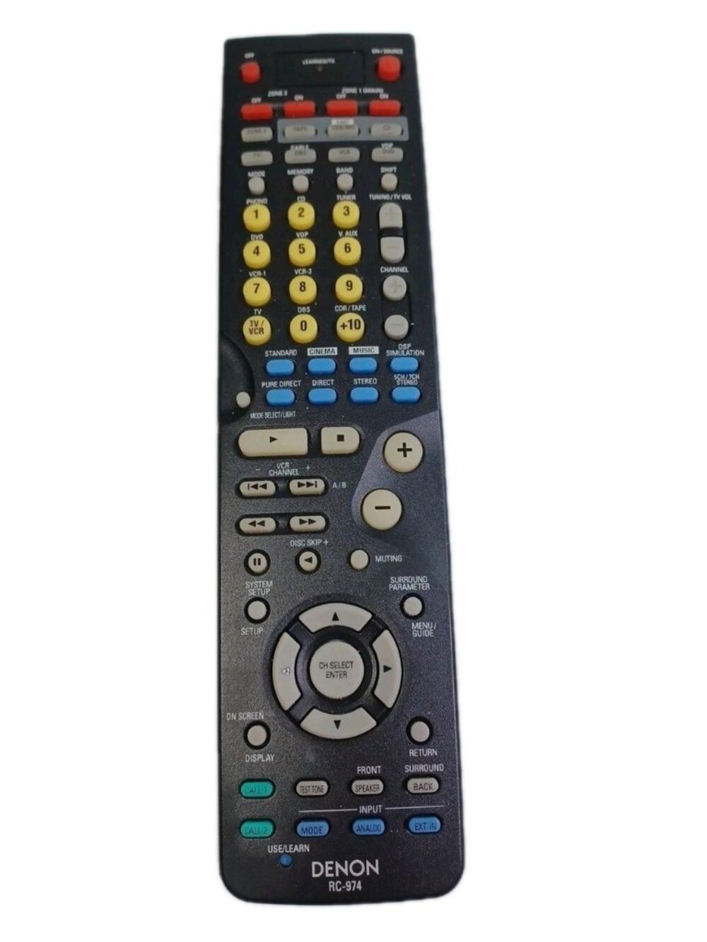 Denon RC-974 Receiver Remote for AVR-2805, AVR-2870, AVR-985 & AVR-2806BLA